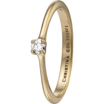 Køb model 8.1.B-55, klassisk solitaire ring med 0,10 ct labgrown diamant her hos Houmann.dk